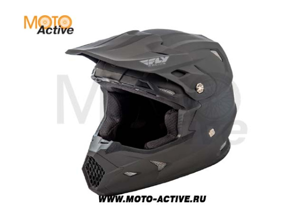 Шлем (кроссовый) FLY RACING TOXIN SOLID, черный матовый (2021)